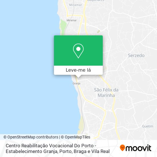 Centro Reabilitação Vocacional Do Porto - Estabelecimento Granja mapa