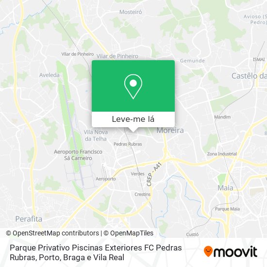 Parque Privativo Piscinas Exteriores FC Pedras Rubras mapa