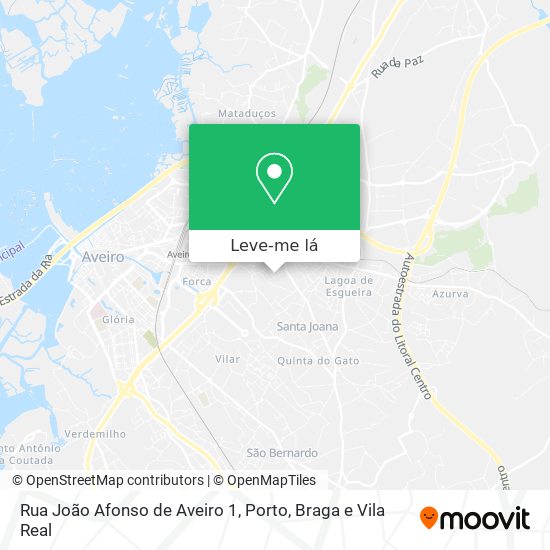 Rua João Afonso de Aveiro 1 mapa