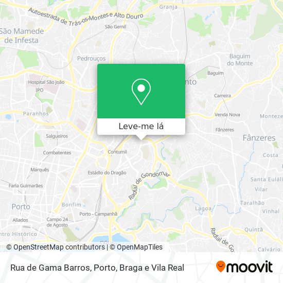 Rua de Gama Barros mapa