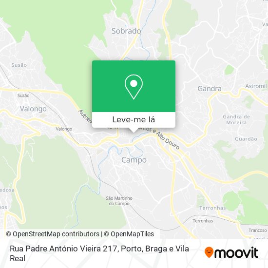 Rua Padre António Vieira 217 mapa