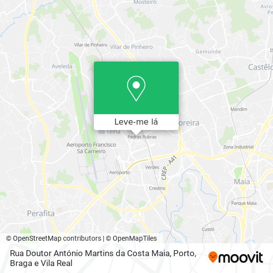 Rua Doutor António Martins da Costa Maia mapa