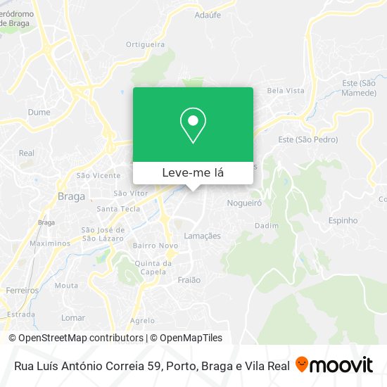 Rua Luís António Correia 59 mapa