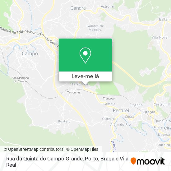 Rua da Quinta do Campo Grande mapa