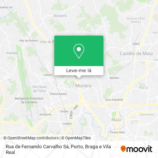 Rua de Fernando Carvalho Sá mapa