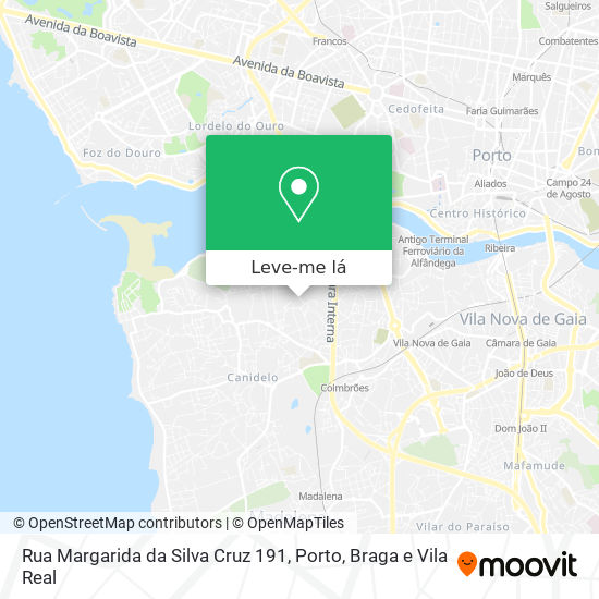 Rua Margarida da Silva Cruz 191 mapa