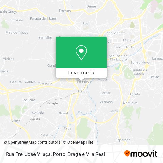 Rua Frei José Vilaça mapa