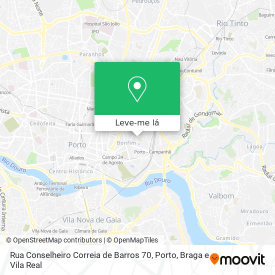 Rua Conselheiro Correia de Barros 70 mapa