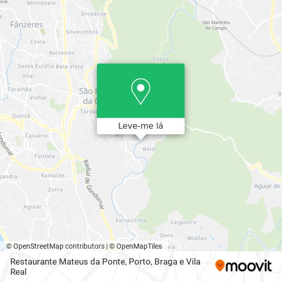 Restaurante Mateus da Ponte mapa