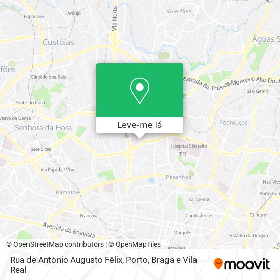Rua de António Augusto Félix mapa