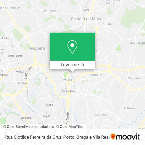 Rua Clotilde Ferreira da Cruz mapa