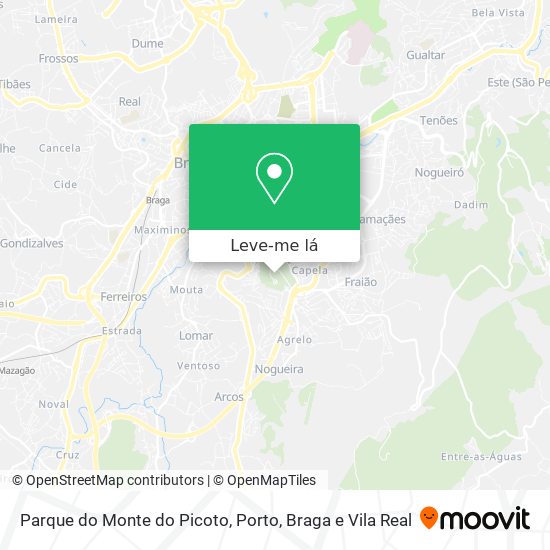 Parque do Monte do Picoto mapa