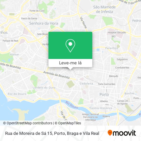 Rua de Moreira de Sá 15 mapa