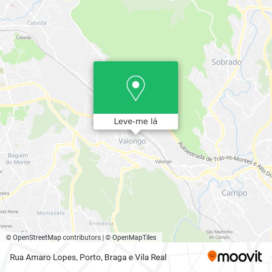 Rua Amaro Lopes mapa
