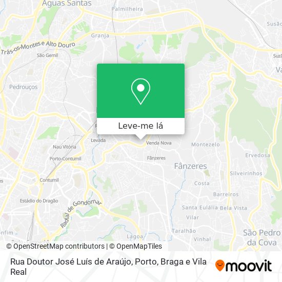 Rua Doutor José Luís de Araújo mapa