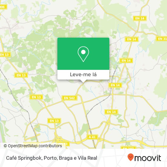 Café Springbok mapa