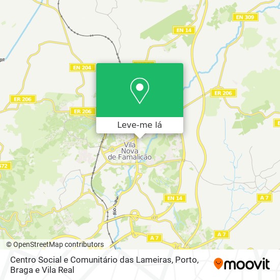 Centro Social e Comunitário das Lameiras mapa