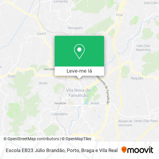 Escola EB23 Júlio Brandão mapa