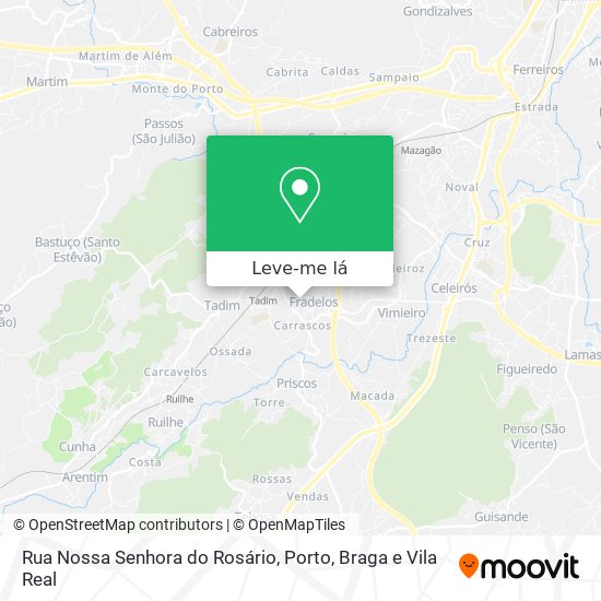 Rua Nossa Senhora do Rosário mapa