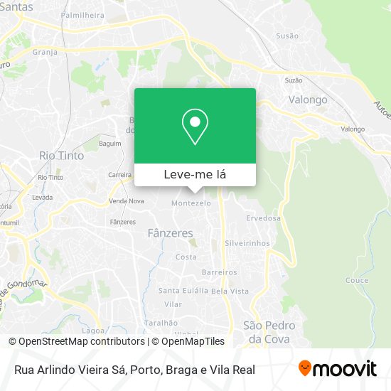 Rua Arlindo Vieira Sá mapa