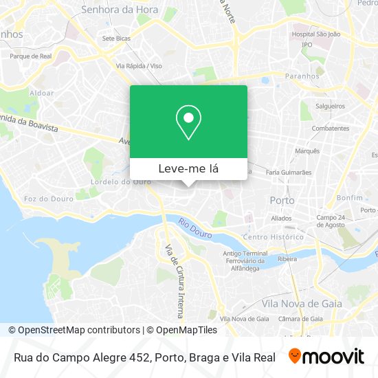 Rua do Campo Alegre 452 mapa