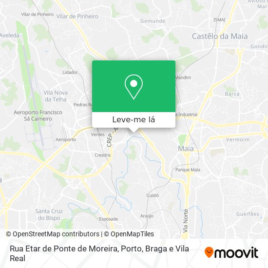 Rua Etar de Ponte de Moreira mapa