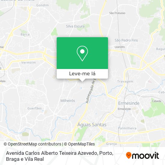 Avenida Carlos Alberto Teixeira Azevedo mapa
