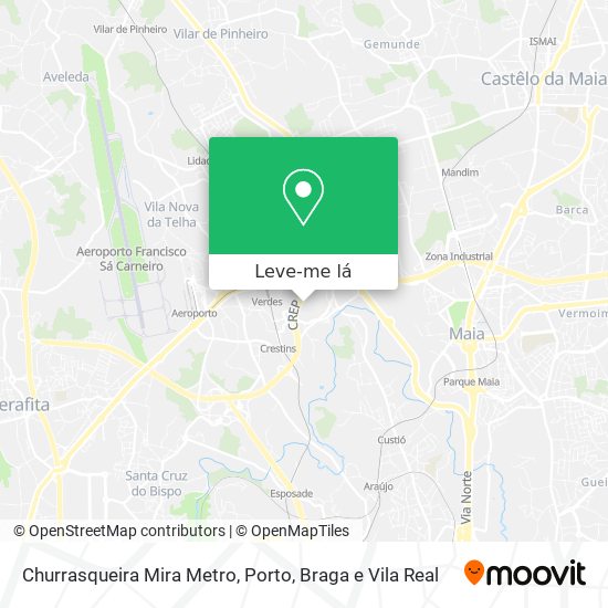 Churrasqueira Mira Metro mapa