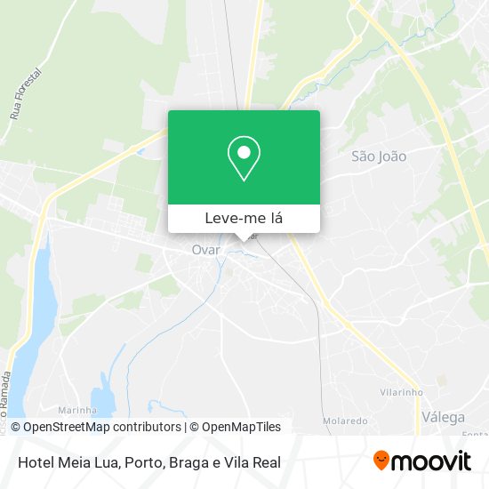 Mapa de Localização - Hotel Meia Lua - Ovar