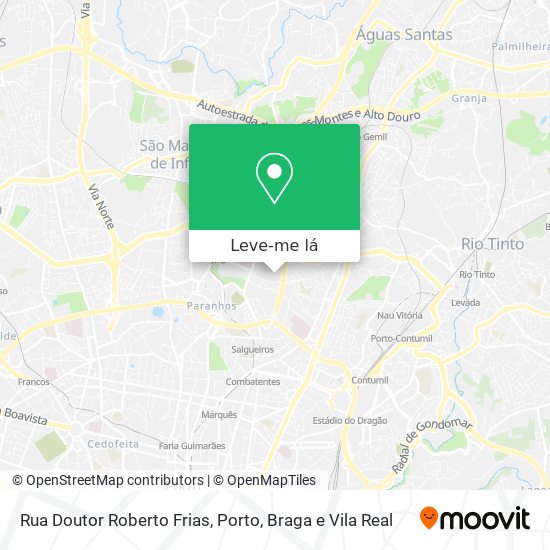 Rua Doutor Roberto Frias mapa