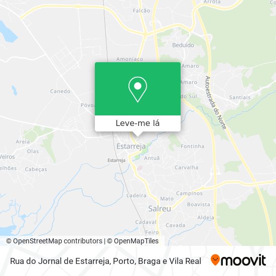 Rua do Jornal de Estarreja mapa