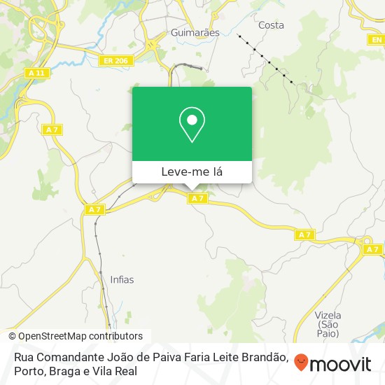 Rua Comandante João de Paiva Faria Leite Brandão mapa
