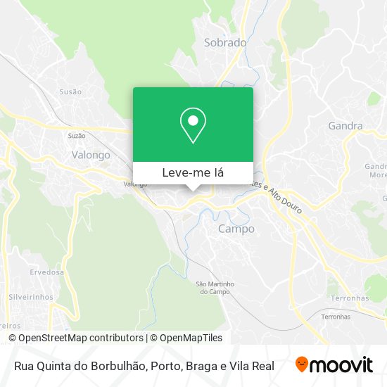 Rua Quinta do Borbulhão mapa