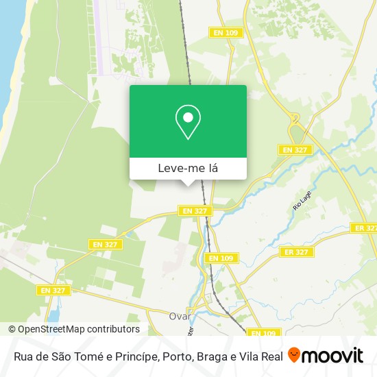 Rua de São Tomé e Princípe mapa