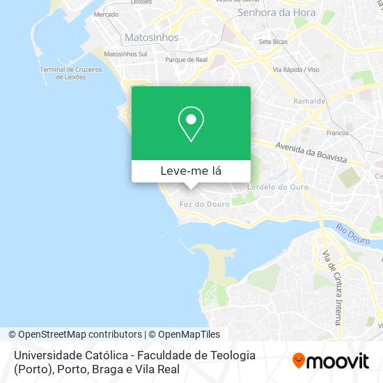 Universidade Católica - Faculdade de Teologia (Porto) mapa