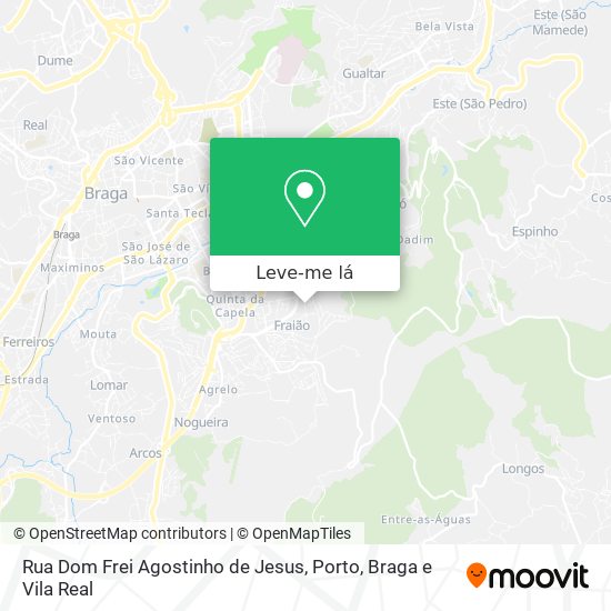 Rua Dom Frei Agostinho de Jesus mapa