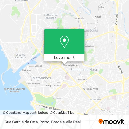 Rua Garcia de Orta mapa