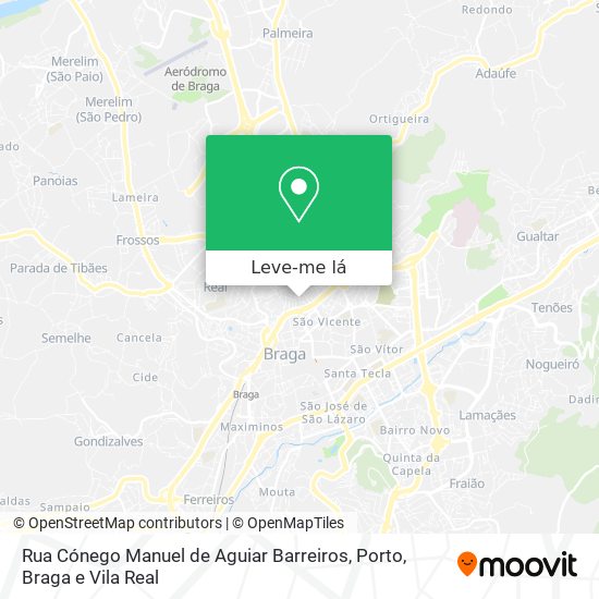 Rua Cónego Manuel de Aguiar Barreiros mapa
