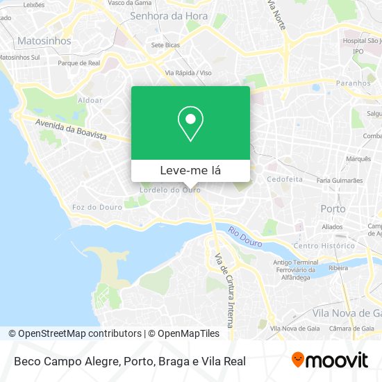 Beco Campo Alegre mapa