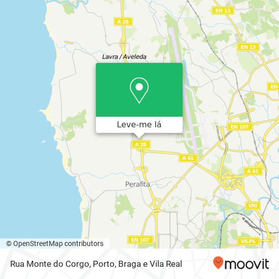 Rua Monte do Corgo mapa