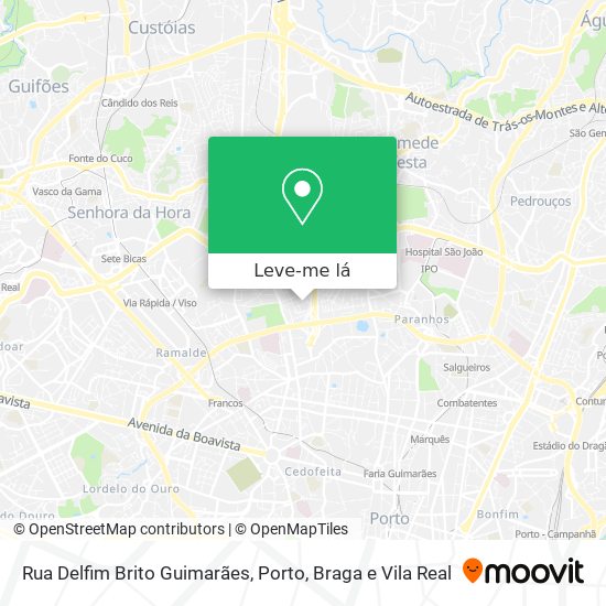 Rua Delfim Brito Guimarães mapa