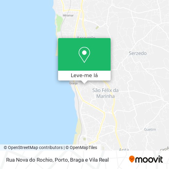 Rua Nova do Rochio mapa
