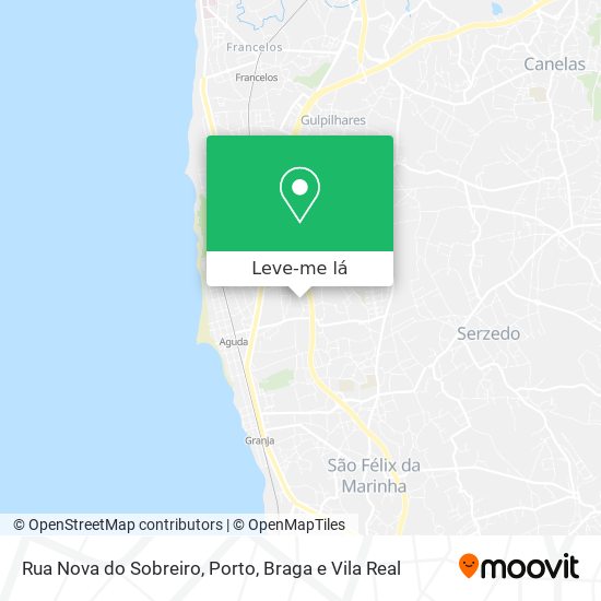 Rua Nova do Sobreiro mapa