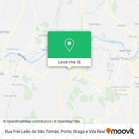 Rua Frei Leão de São Tomás mapa