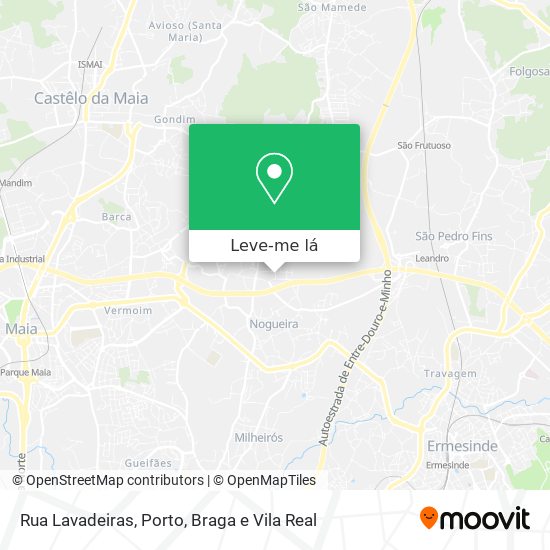 Rua Lavadeiras mapa