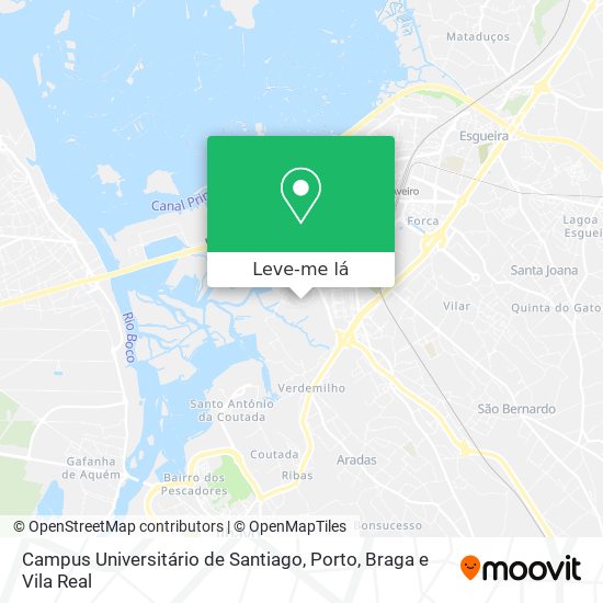 Campus Universitário de Santiago mapa
