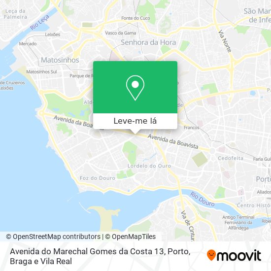 Avenida do Marechal Gomes da Costa 13 mapa