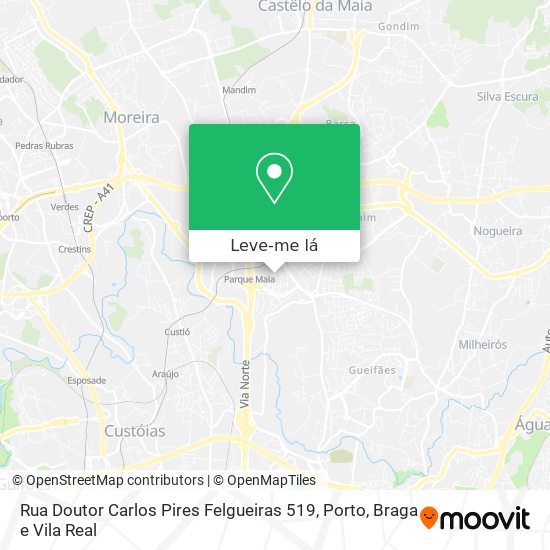Rua Doutor Carlos Pires Felgueiras 519 mapa