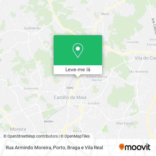 Rua Armindo Moreira mapa