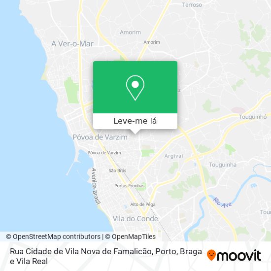 Rua Cidade de Vila Nova de Famalicão mapa